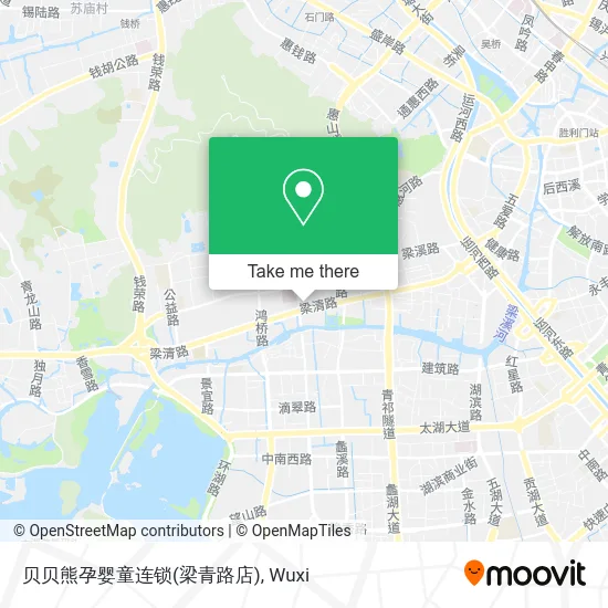 贝贝熊孕婴童连锁(梁青路店) map