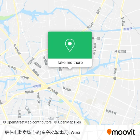 骏伟电脑卖场连锁(东亭皮革城店) map