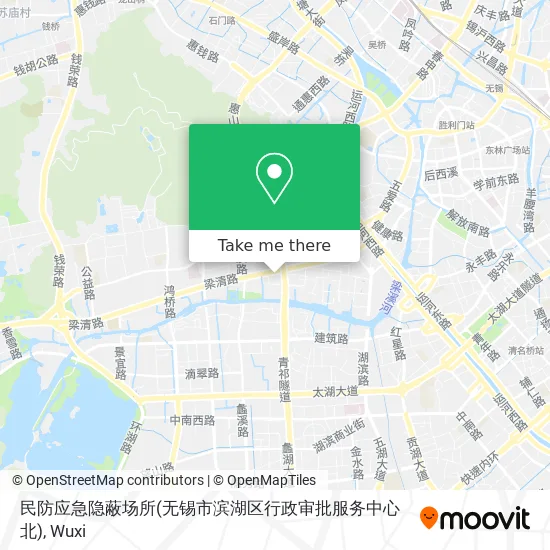 民防应急隐蔽场所(无锡市滨湖区行政审批服务中心北) map