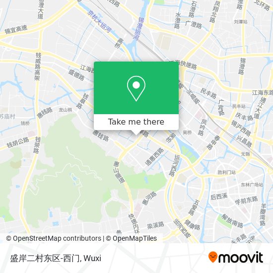 盛岸二村东区-西门 map