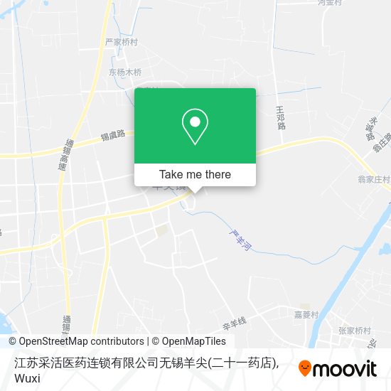 江苏采活医药连锁有限公司无锡羊尖(二十一药店) map