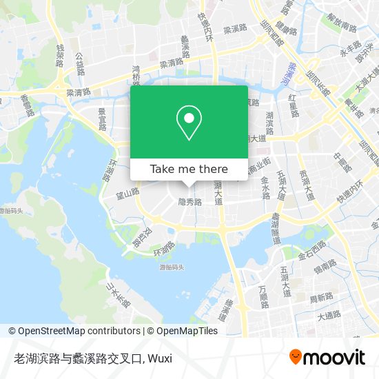 老湖滨路与蠡溪路交叉口 map