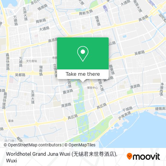 Worldhotel Grand Juna Wuxi (无锡君来世尊酒店) map