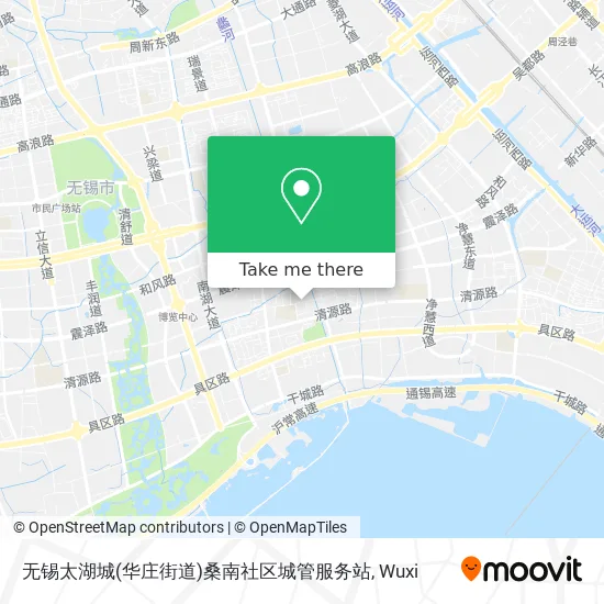 无锡太湖城(华庄街道)桑南社区城管服务站 map