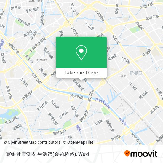 赛维健康洗衣·生活馆(金钩桥路) map