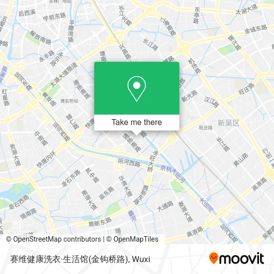 赛维健康洗衣·生活馆(金钩桥路) map
