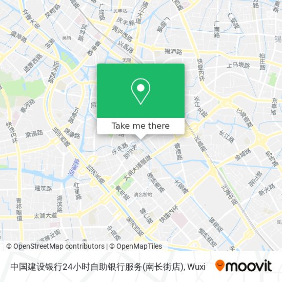 中国建设银行24小时自助银行服务(南长街店) map