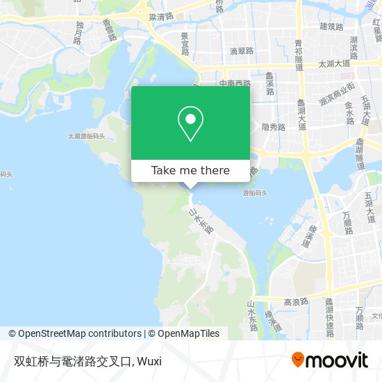双虹桥与鼋渚路交叉口 map