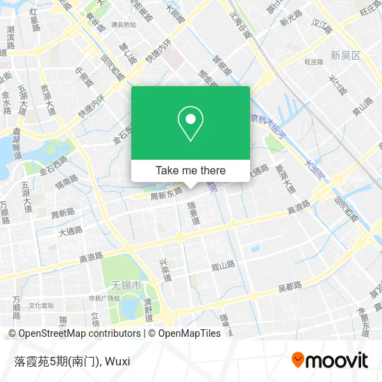 落霞苑5期(南门) map