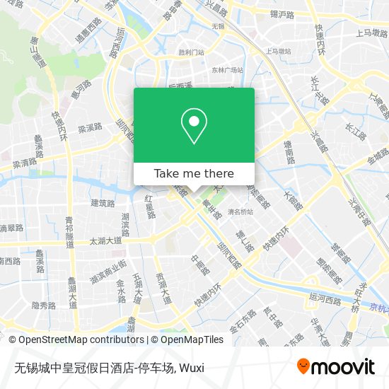 无锡城中皇冠假日酒店-停车场 map