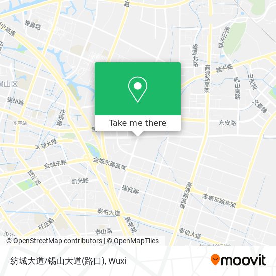 纺城大道/锡山大道(路口) map