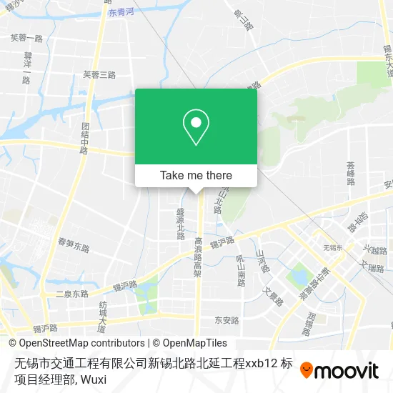 无锡市交通工程有限公司新锡北路北延工程xxb12 标项目经理部 map