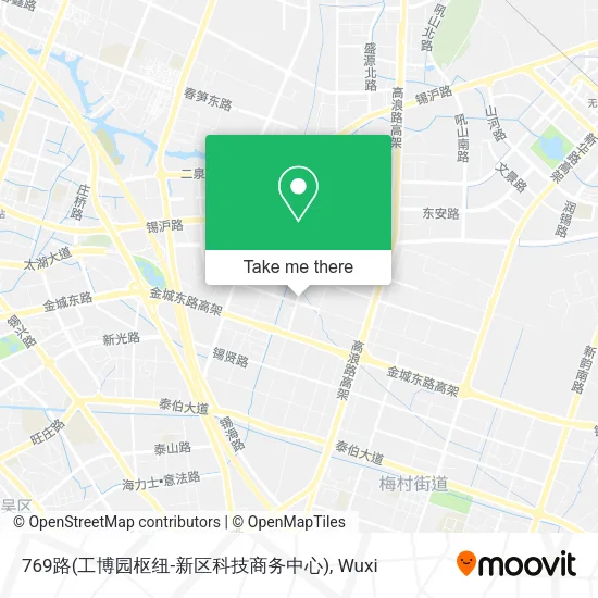 769路(工博园枢纽-新区科技商务中心) map