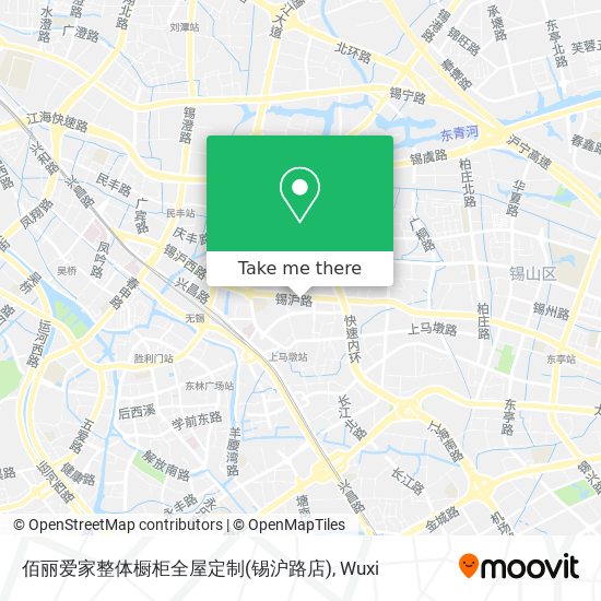 佰丽爱家整体橱柜全屋定制(锡沪路店) map