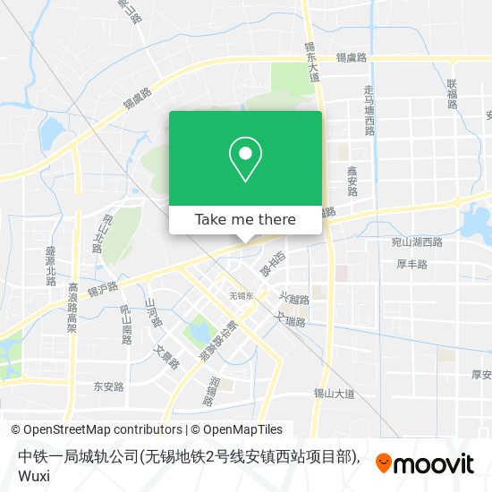 中铁一局城轨公司(无锡地铁2号线安镇西站项目部) map