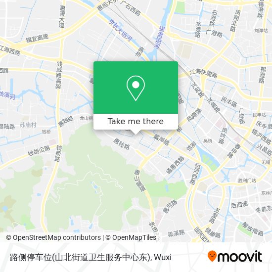 路侧停车位(山北街道卫生服务中心东) map