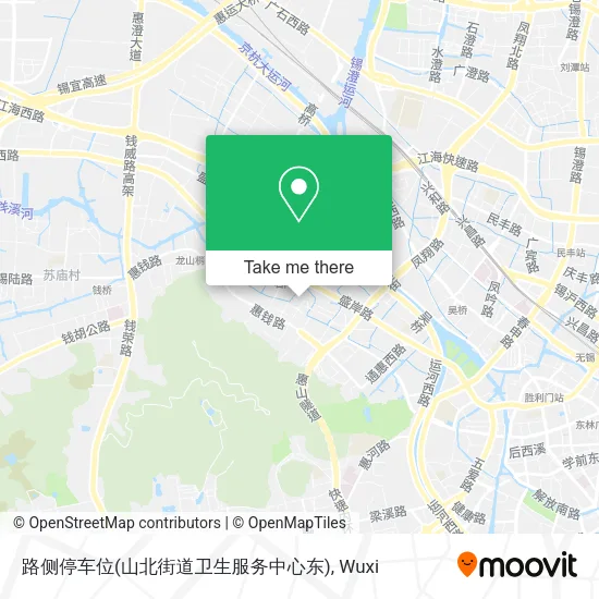 路侧停车位(山北街道卫生服务中心东) map