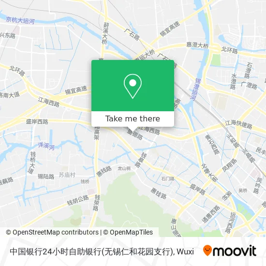 中国银行24小时自助银行(无锡仁和花园支行) map