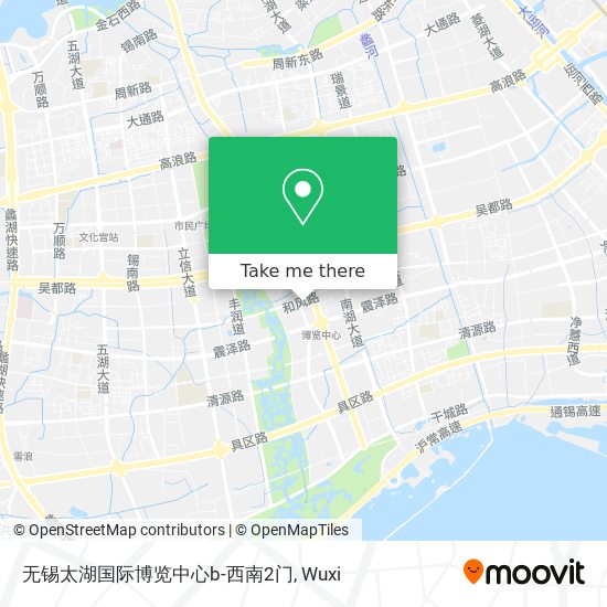 无锡太湖国际博览中心b-西南2门 map