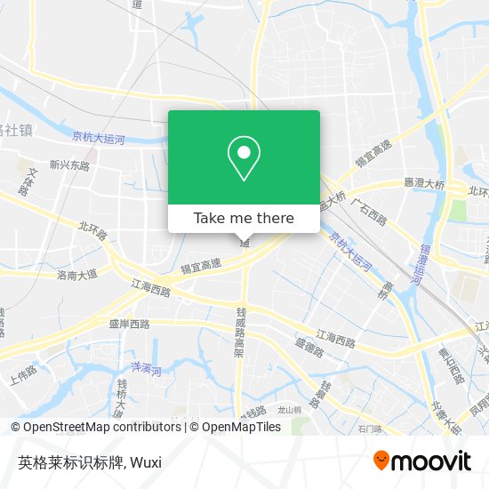 英格莱标识标牌 map