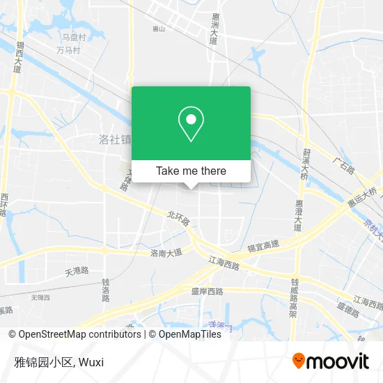 雅锦园小区 map