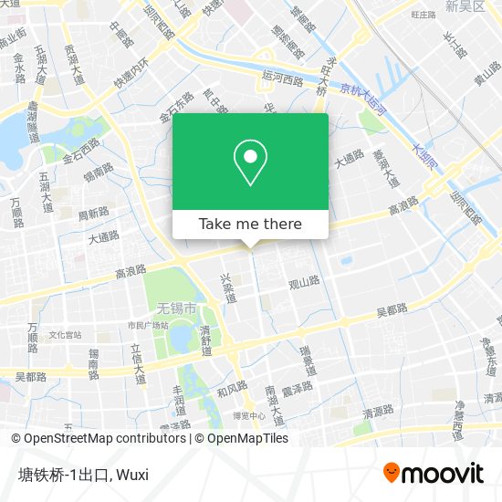 塘铁桥-1出口 map