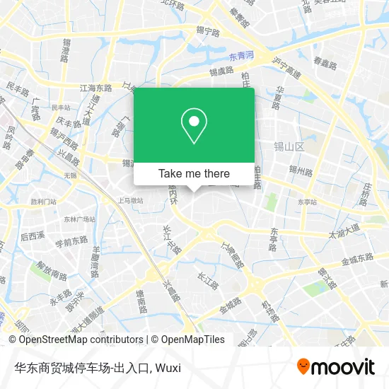 华东商贸城停车场-出入口 map