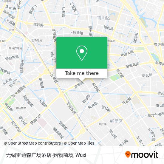 无锡雷迪森广场酒店-购物商场 map