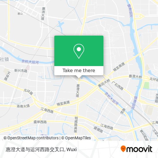 惠澄大道与运河西路交叉口 map