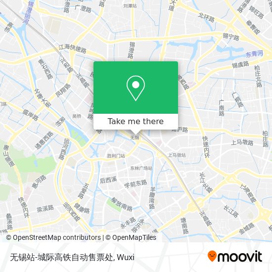 无锡站-城际高铁自动售票处 map