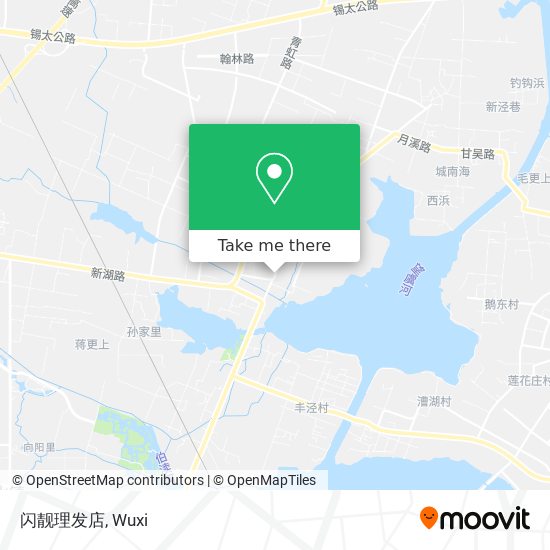 闪靓理发店 map