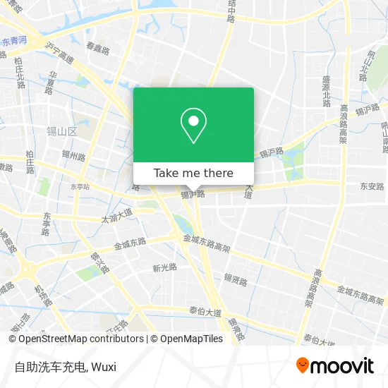 自助洗车充电 map