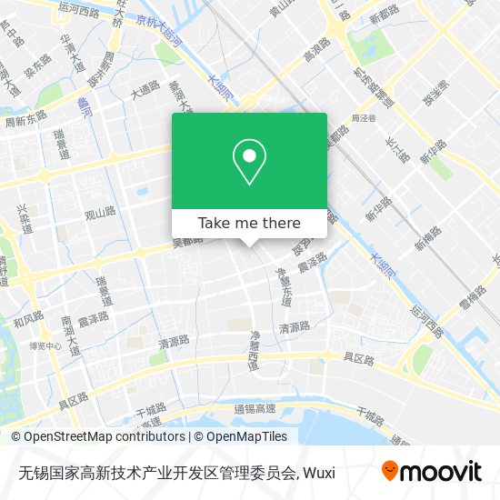 无锡国家高新技术产业开发区管理委员会 map