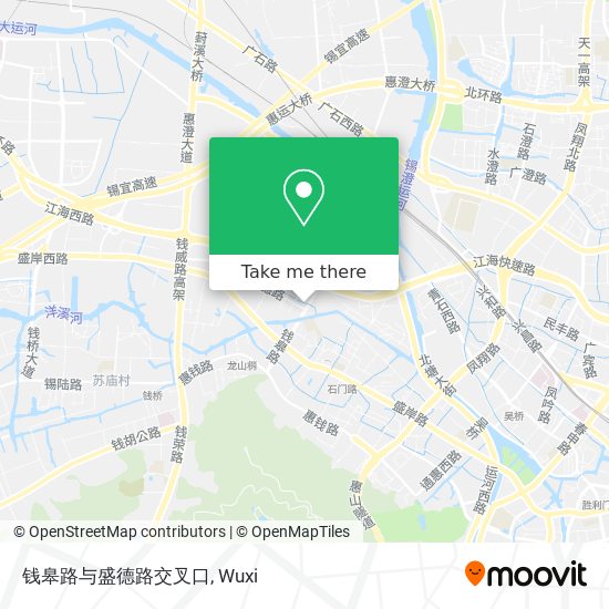 钱皋路与盛德路交叉口 map
