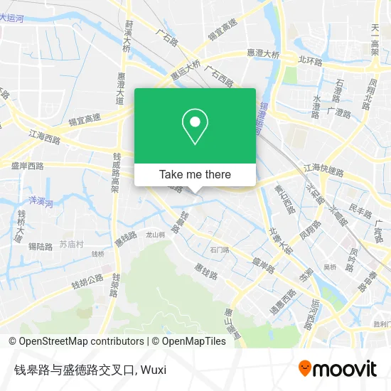 钱皋路与盛德路交叉口 map