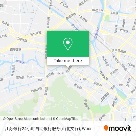 江苏银行24小时自助银行服务(山北支行) map