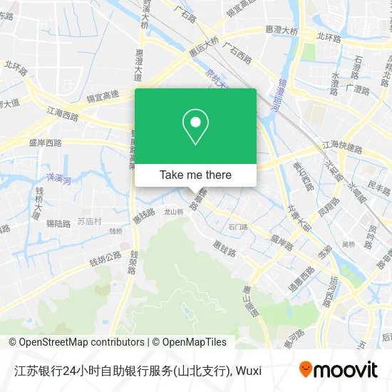 江苏银行24小时自助银行服务(山北支行) map