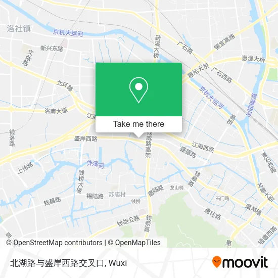 北湖路与盛岸西路交叉口 map