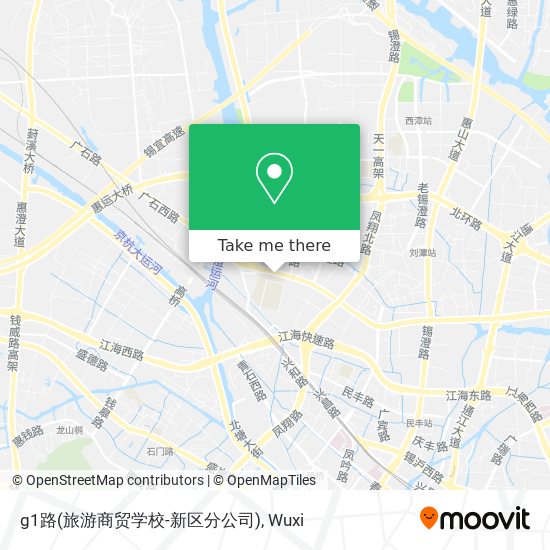 g1路(旅游商贸学校-新区分公司) map