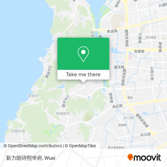 新力朗诗熙华府 map