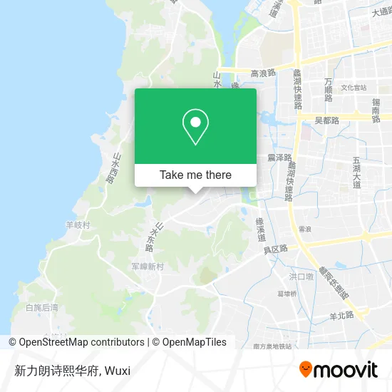 新力朗诗熙华府 map