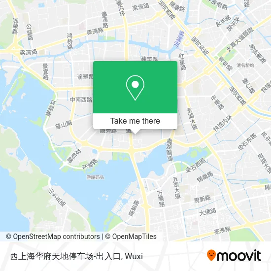 西上海华府天地停车场-出入口 map