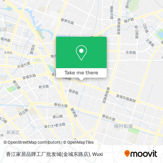 香江家居品牌工厂批发城(金城东路店) map