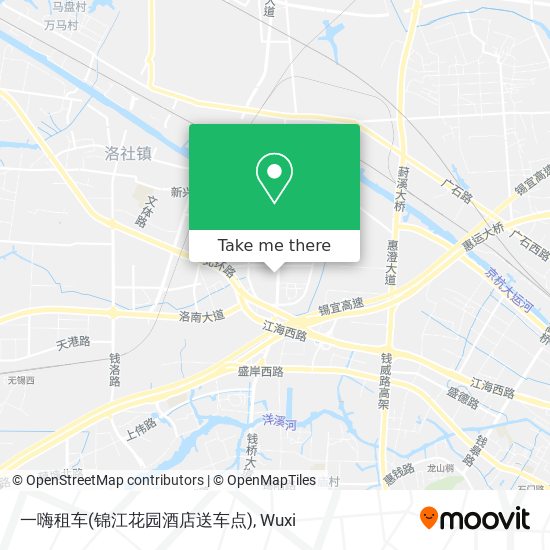 一嗨租车(锦江花园酒店送车点) map