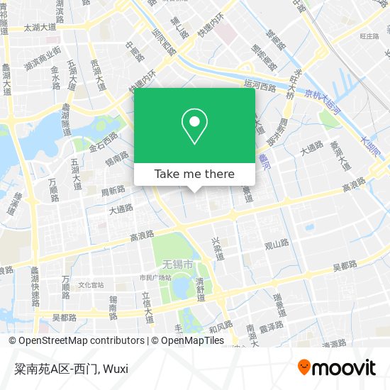 粱南苑A区-西门 map