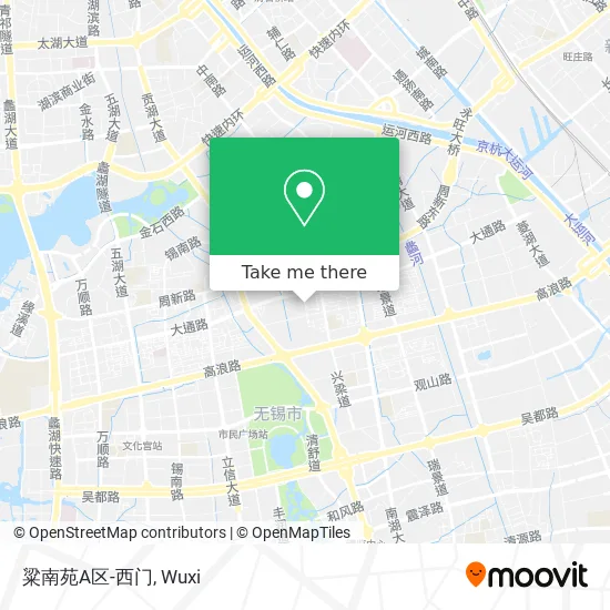 粱南苑A区-西门 map