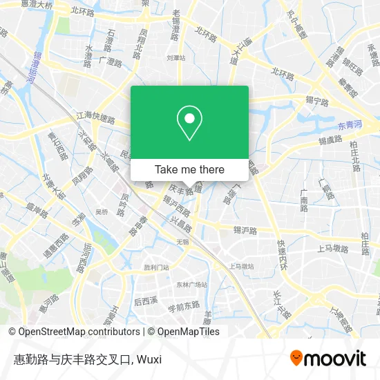 惠勤路与庆丰路交叉口 map