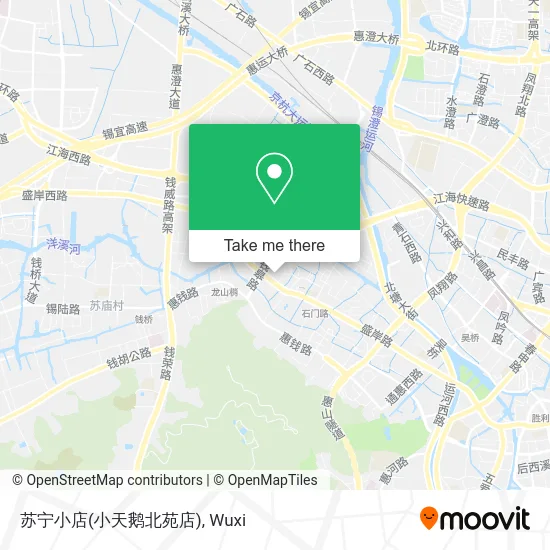 苏宁小店(小天鹅北苑店) map