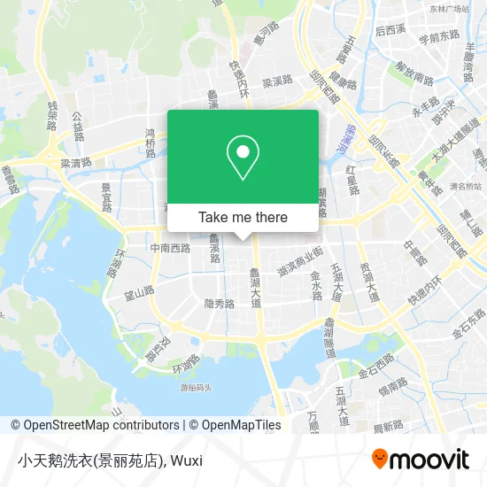 小天鹅洗衣(景丽苑店) map