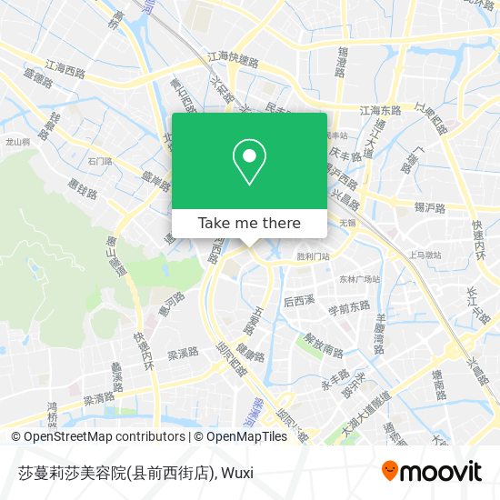 How To Get To 莎蔓莉莎美容院 县前西街店 In 梁溪区by Bus Or Metro Moovit